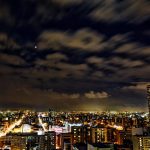 札幌のホテルから見た夜景（HDR)